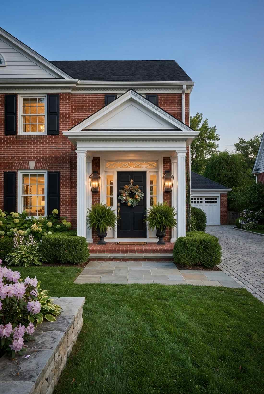 colonial beveled glass lanterns