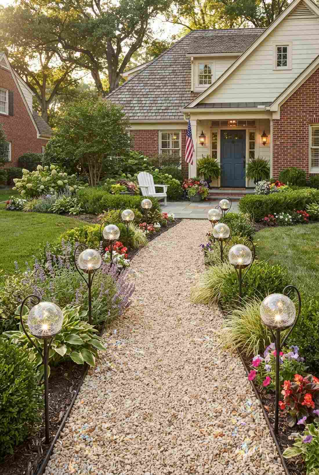 crackle glass pathway orbs