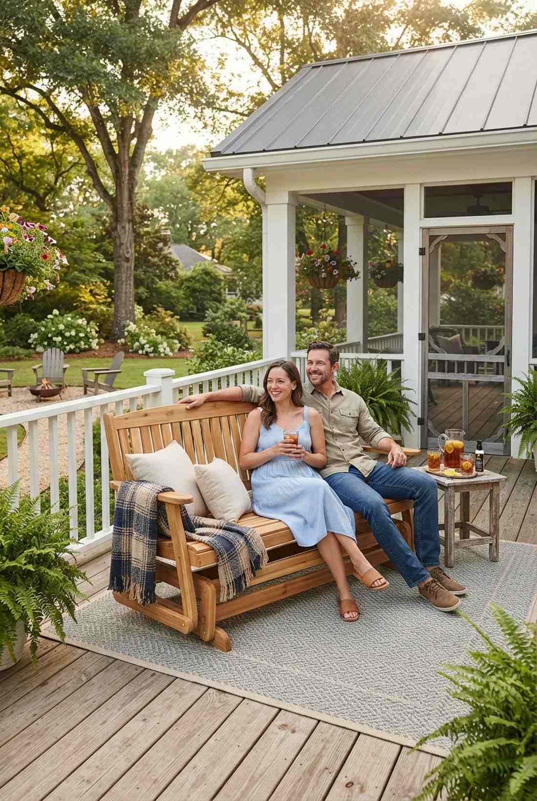 eucalyptus glider benches