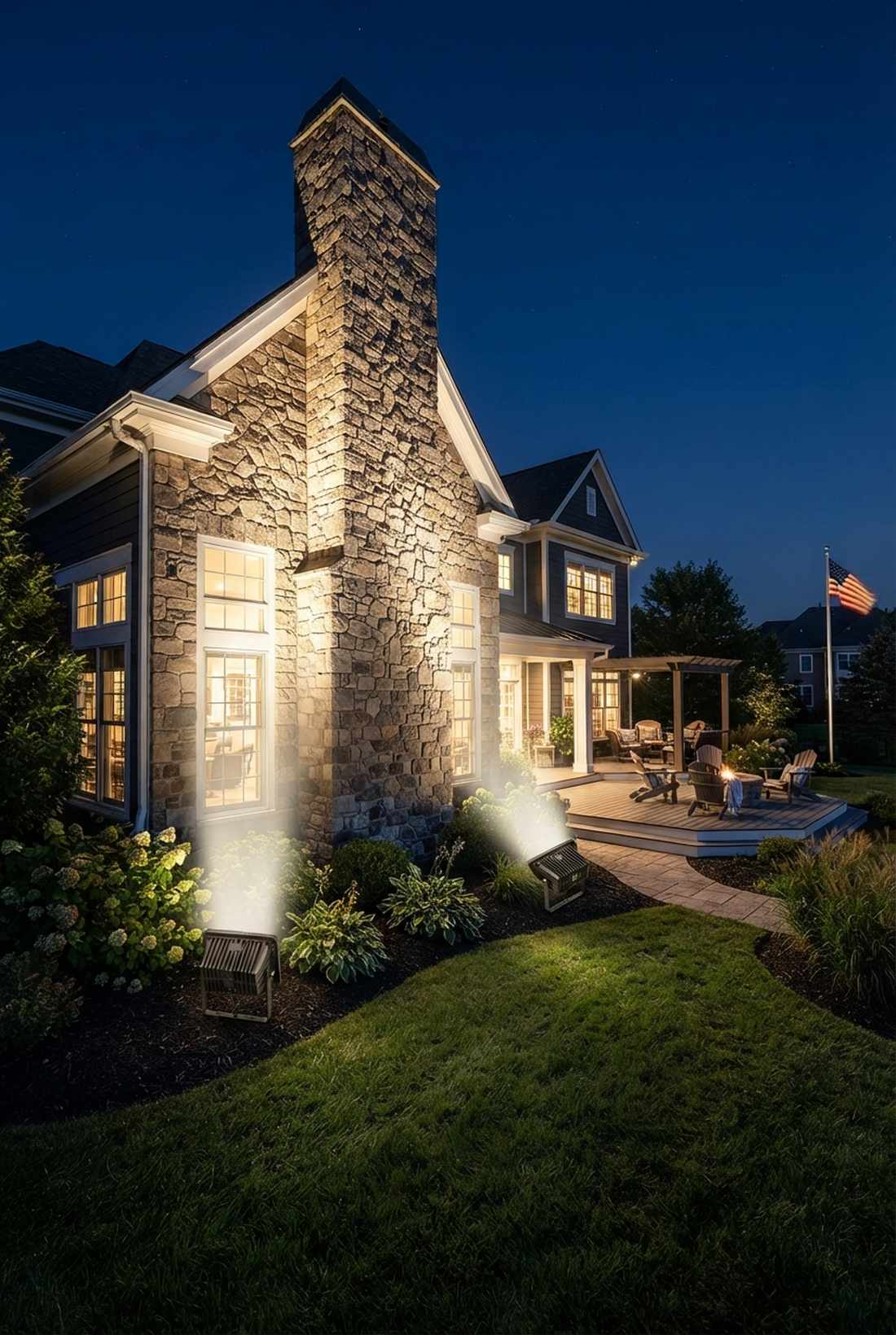 ground flood uplight accents