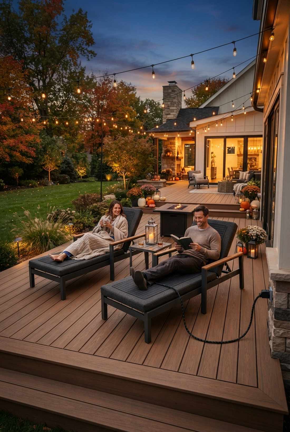 heated lounge chair