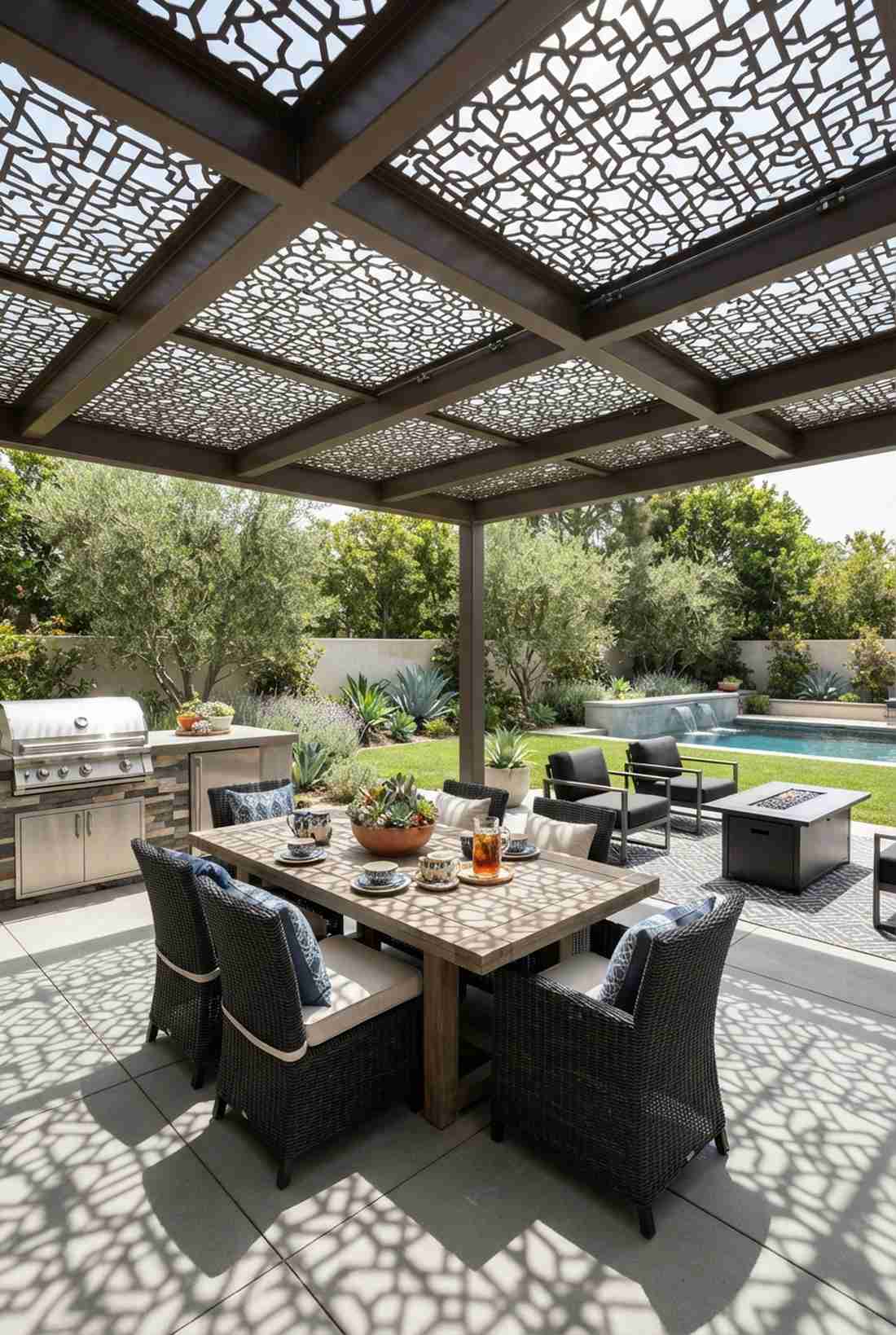 laser cut decorative roof panels