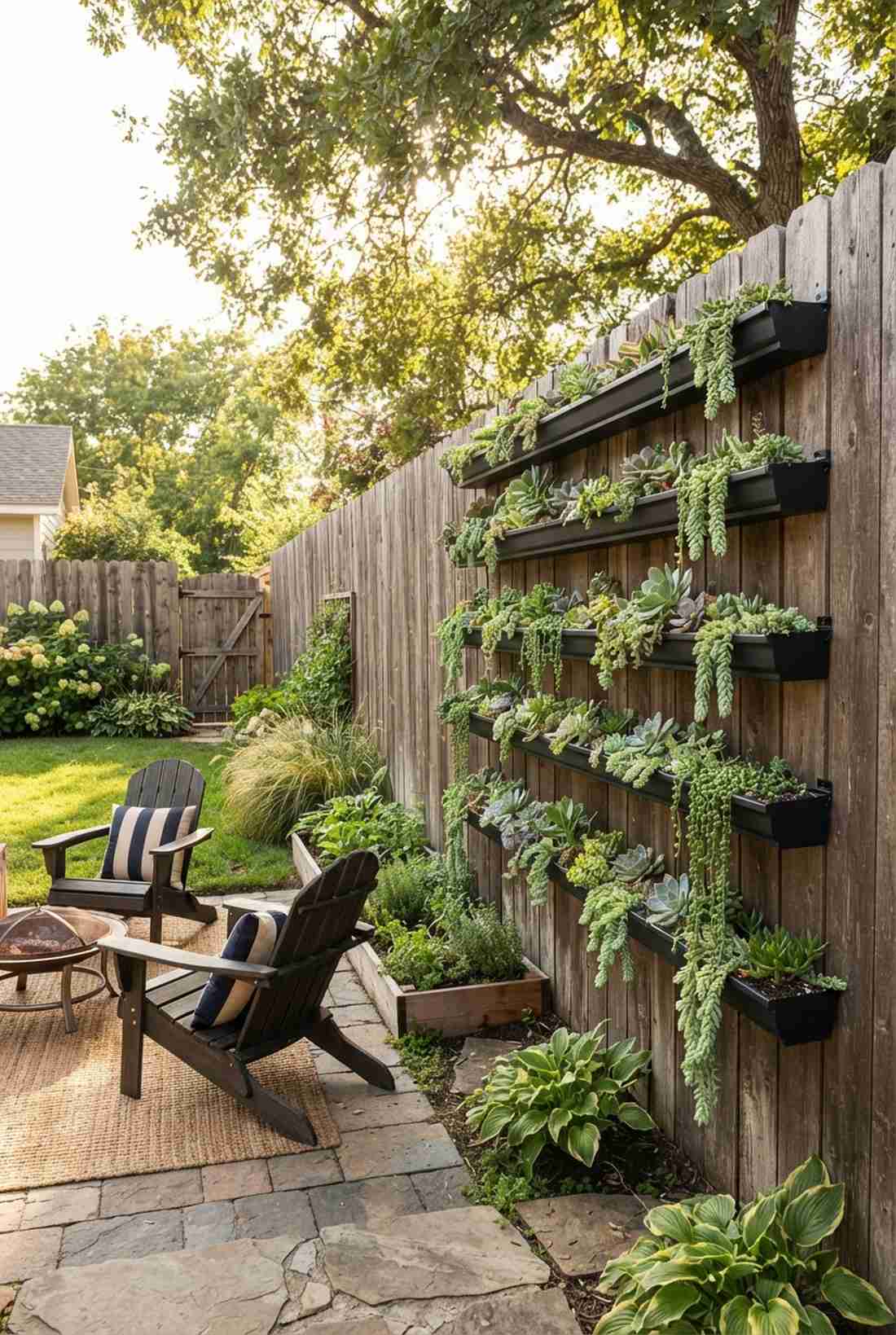 metal gutter stacked tiers