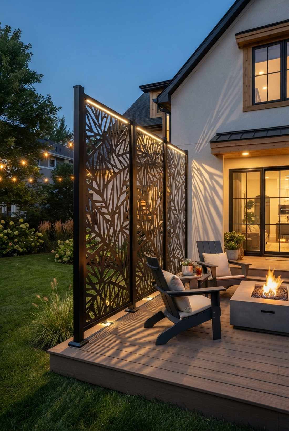 perforated metal screen fence