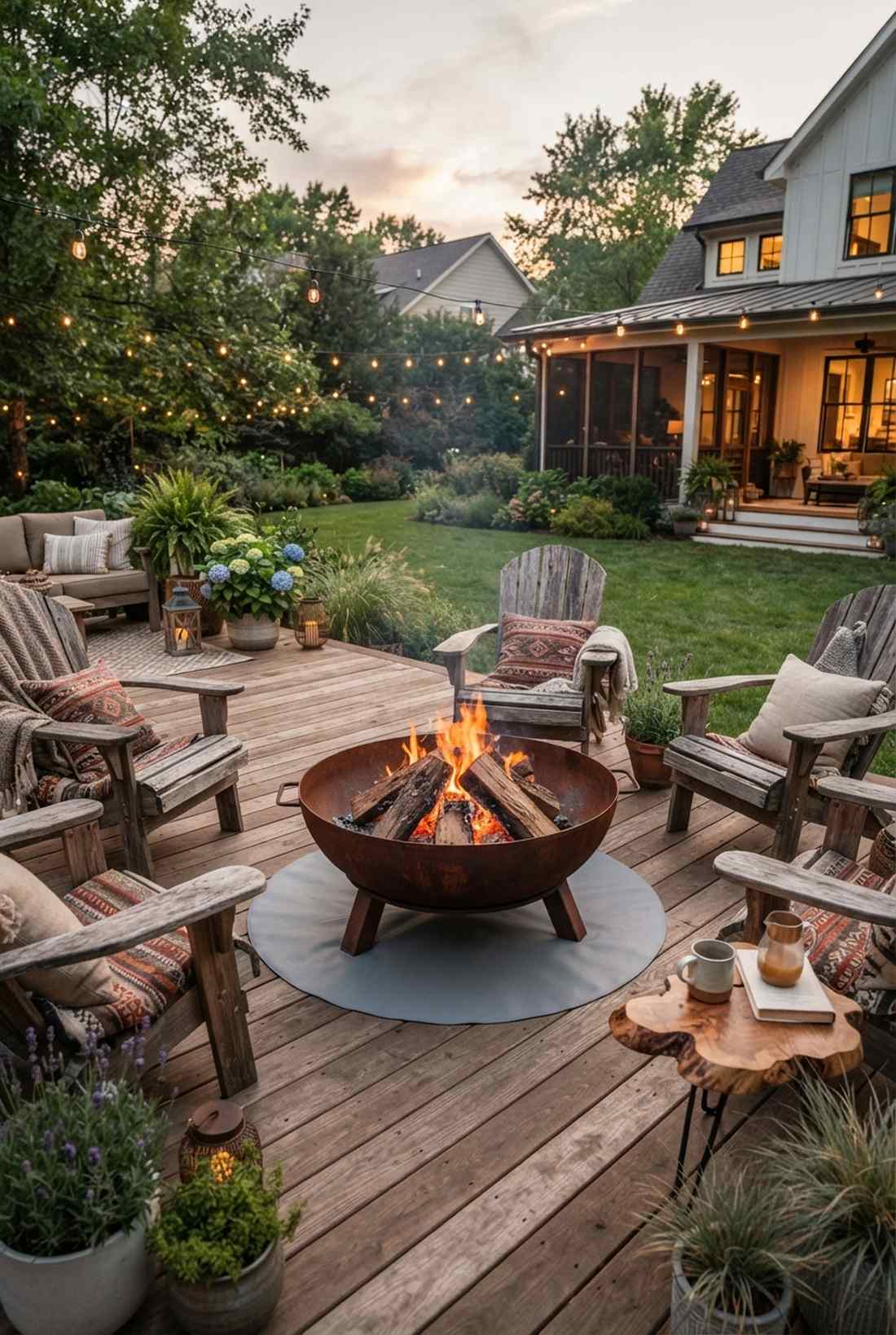 portable steel fire bowl