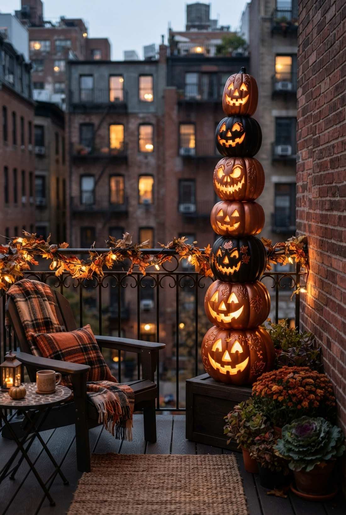 pumpkin tower stack