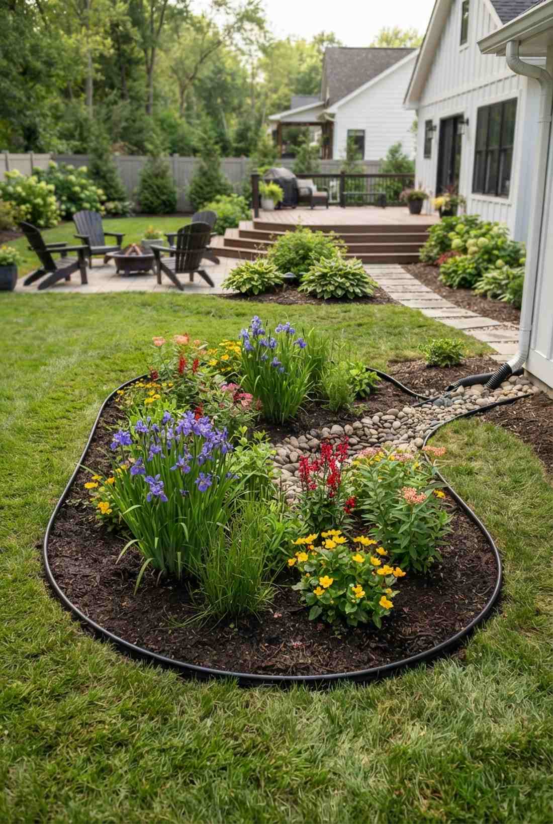 rain garden depression zones