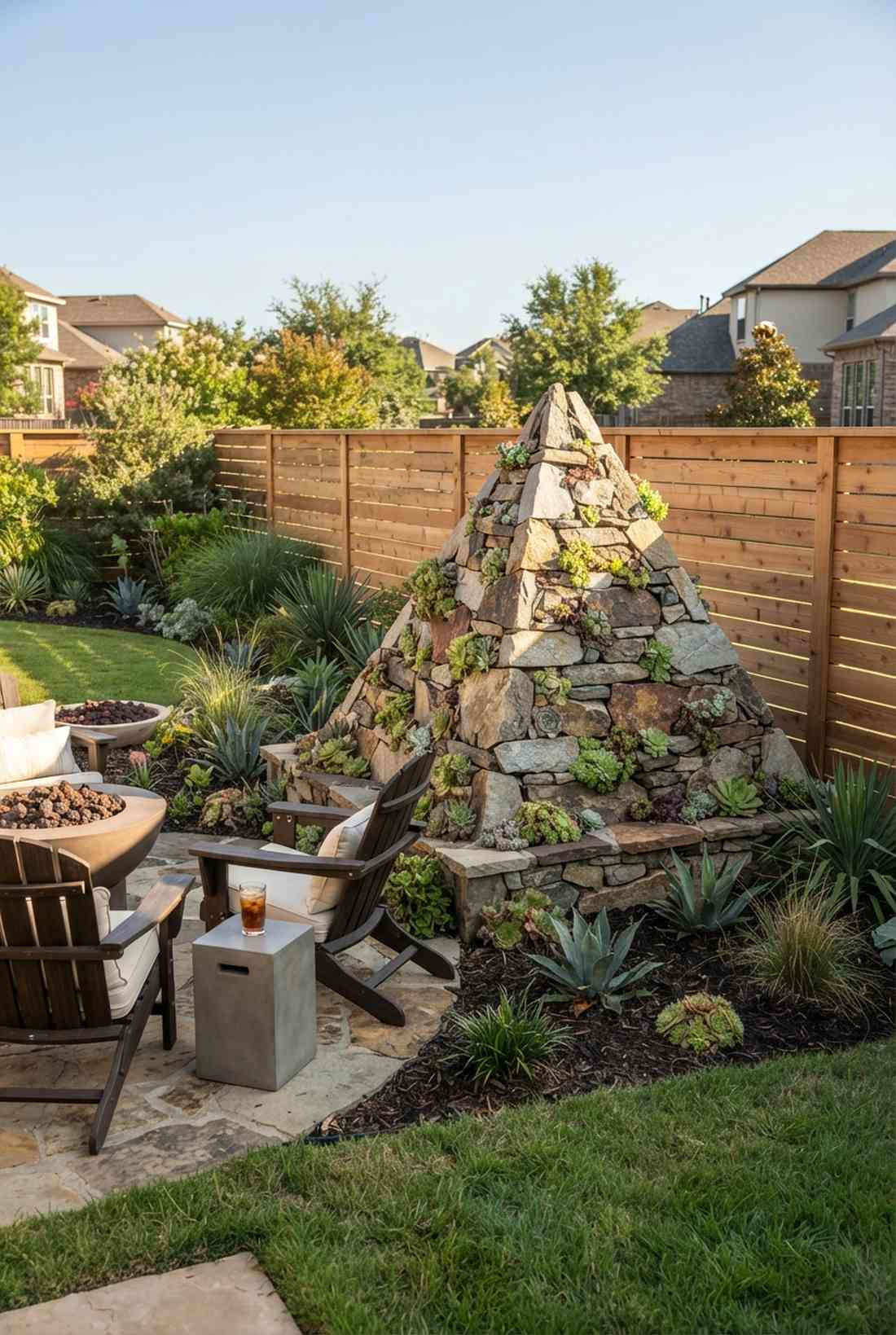 stacked stone pyramid