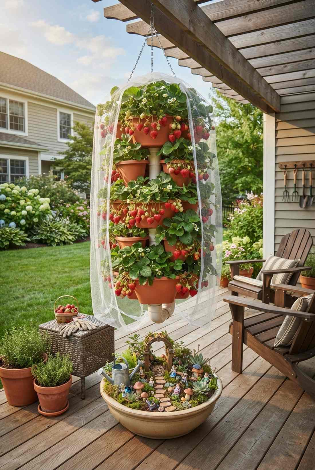 strawberry tower hangers