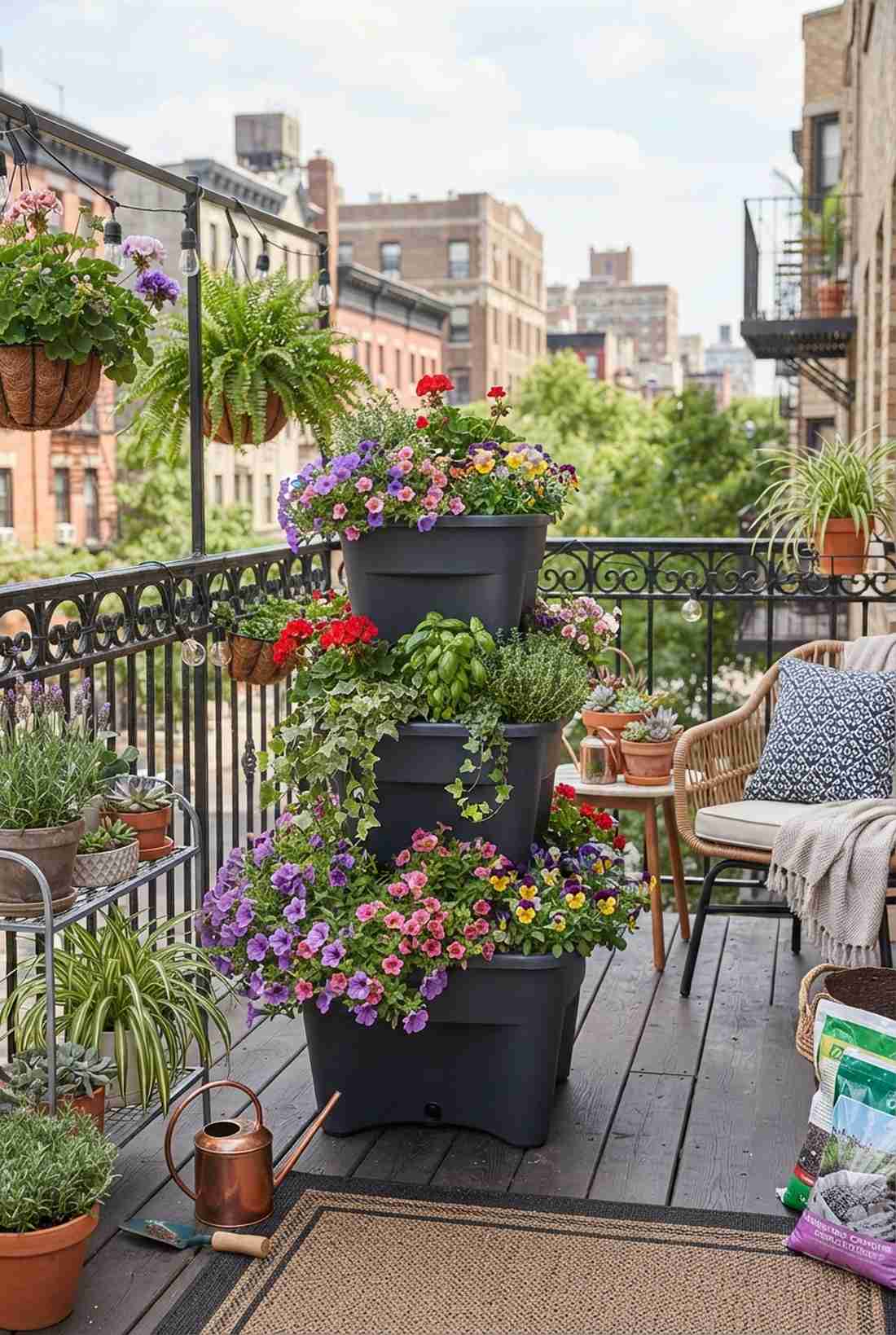 tiered planter cascade