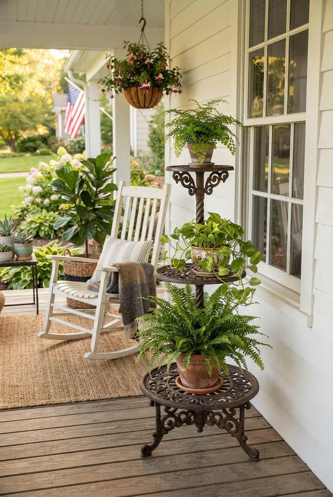 victorian fern stand with three tiers