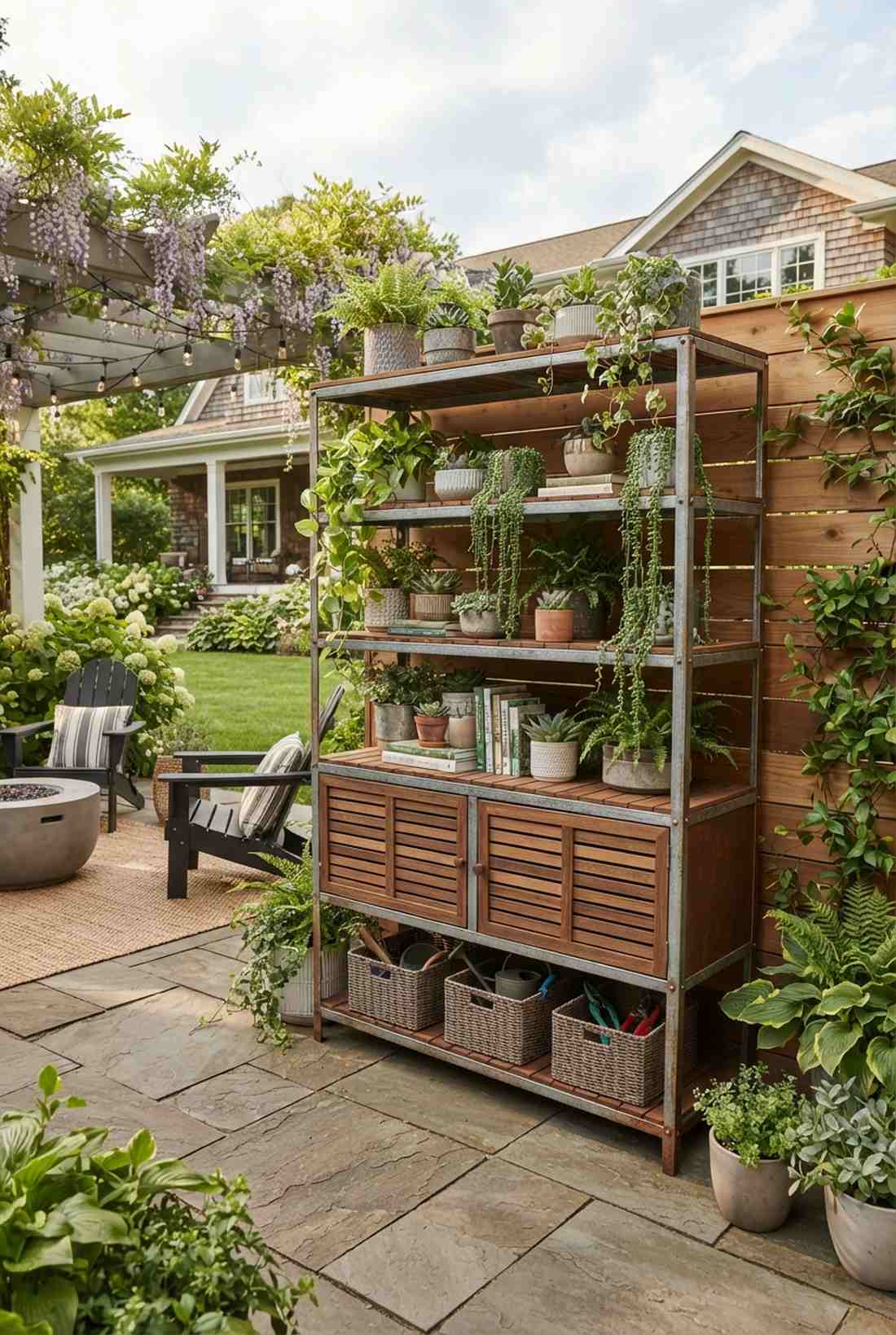 wall leaning planter frames