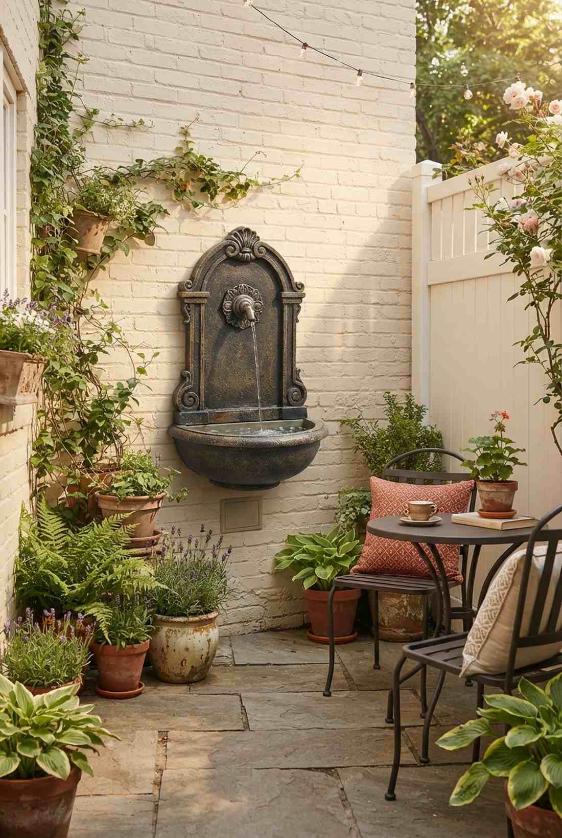 wall mounted fountain sculptures