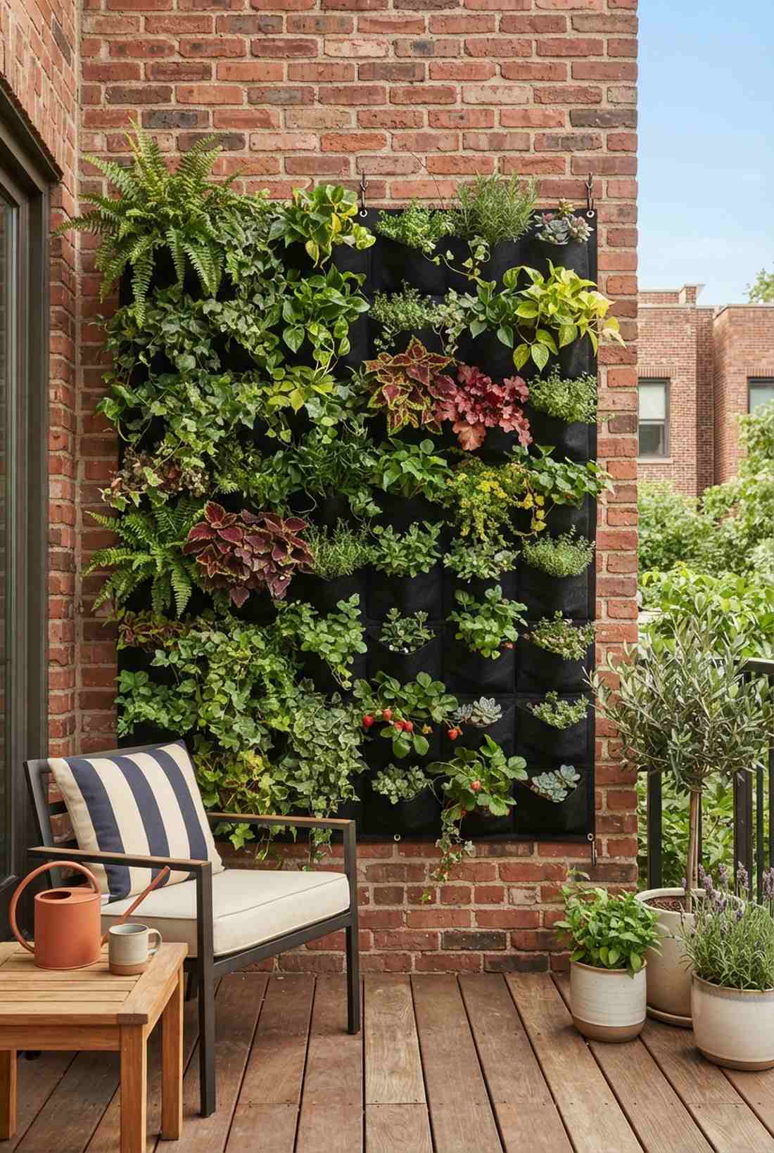 wall mounted pocket planters
