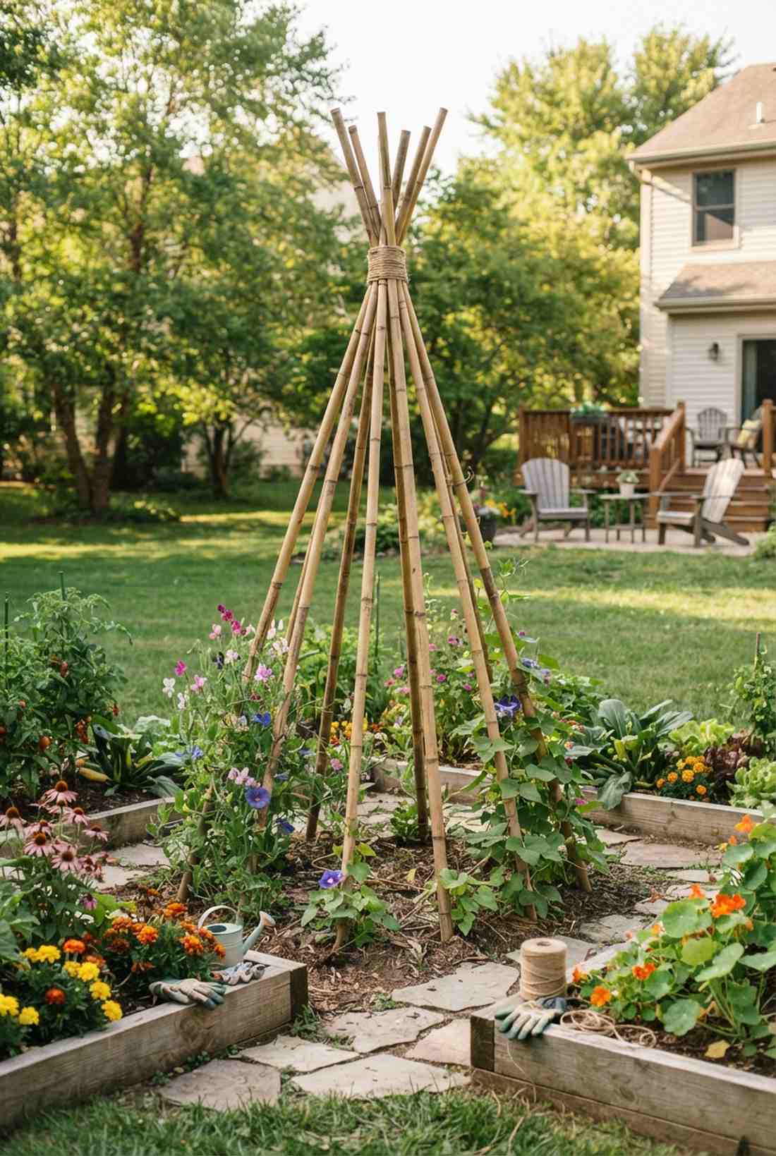 welded rebar ladder trellis