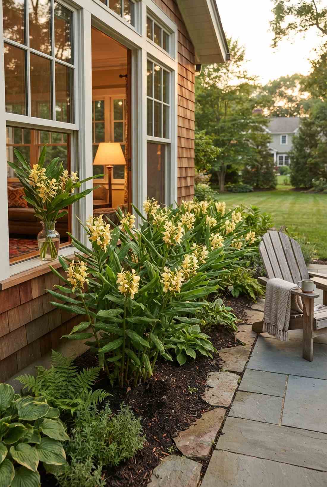 yellow ginger lily
