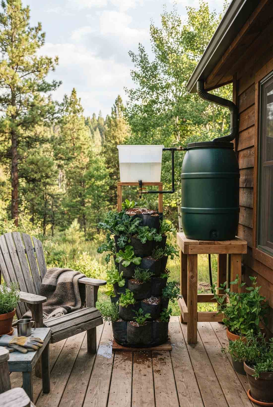 bucket hydroponic tower