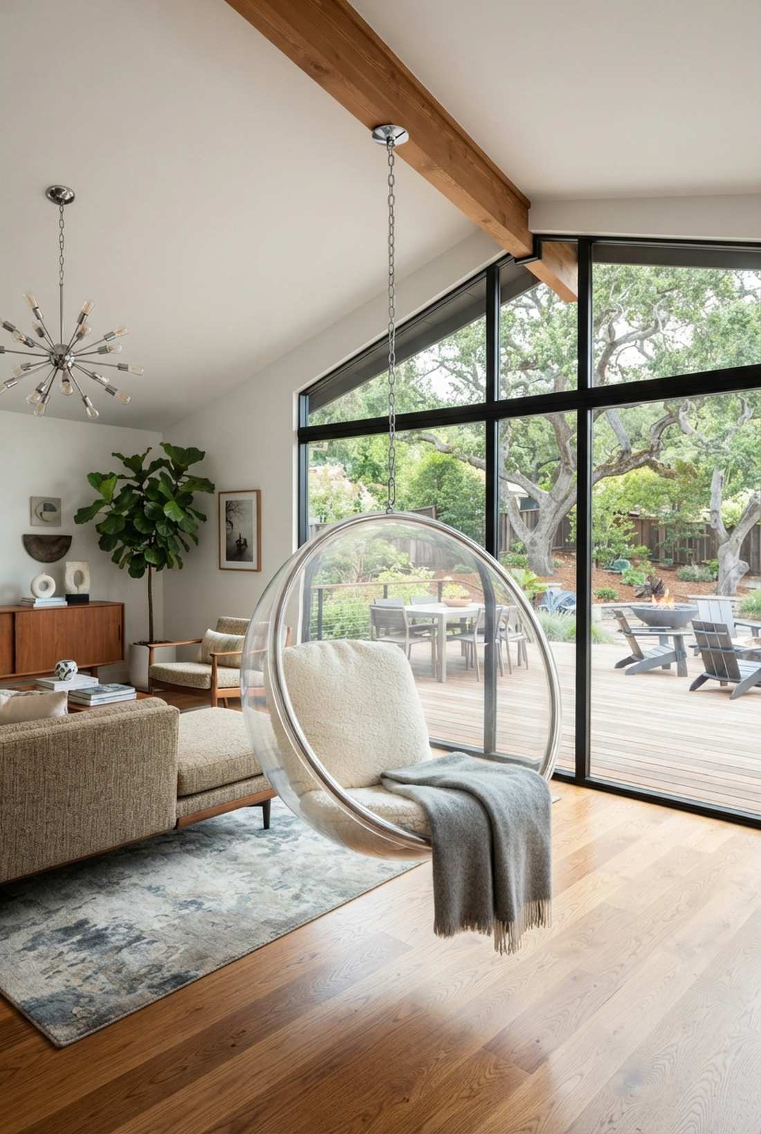 clear acrylic bubble chair