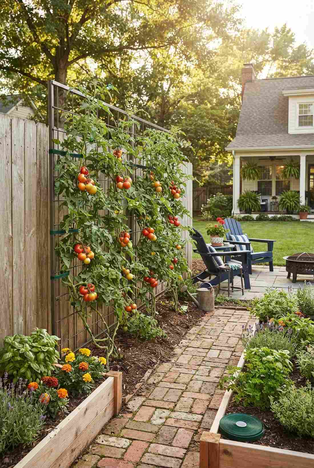 climbing tomato espaliers