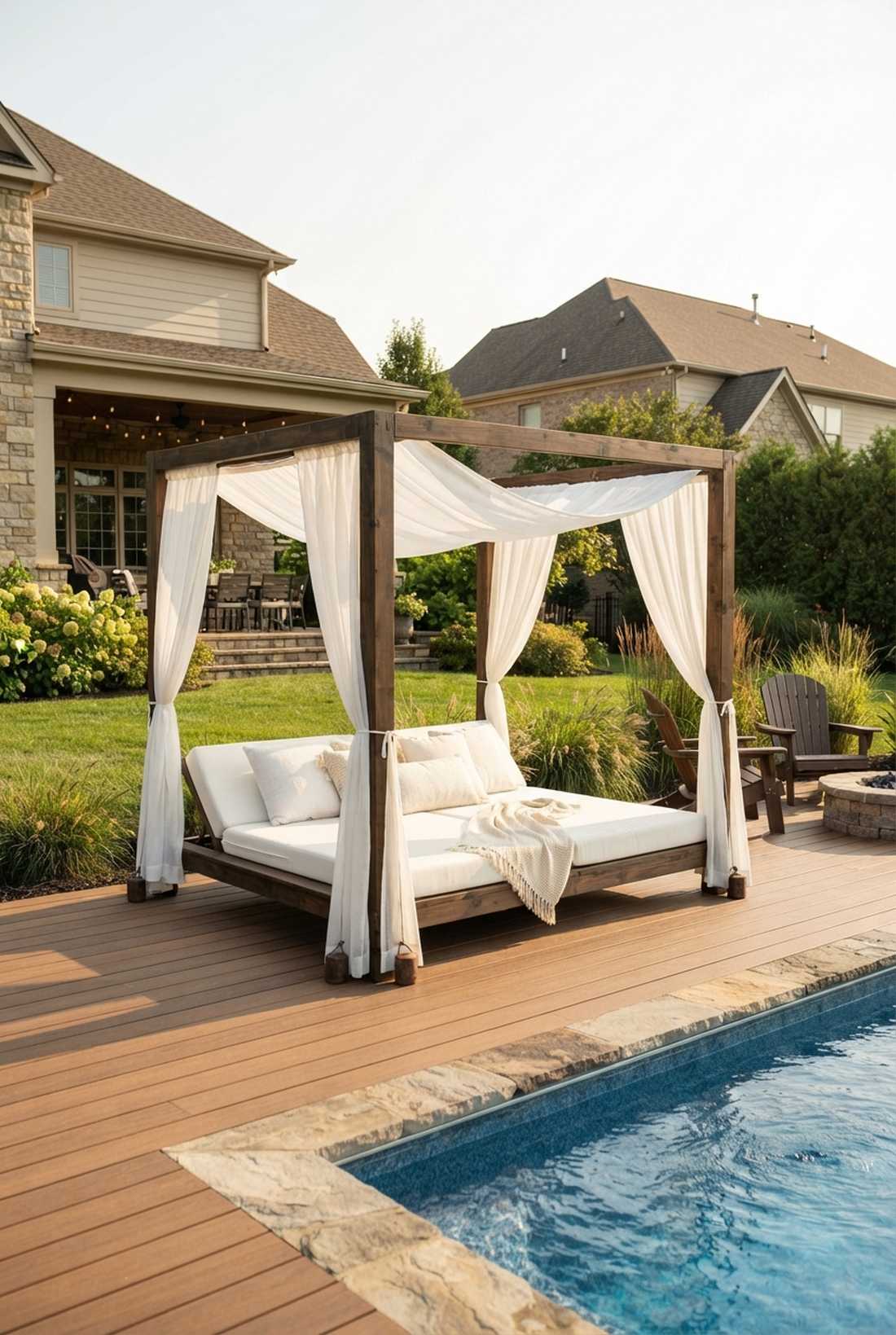 fabric and wood daybeds