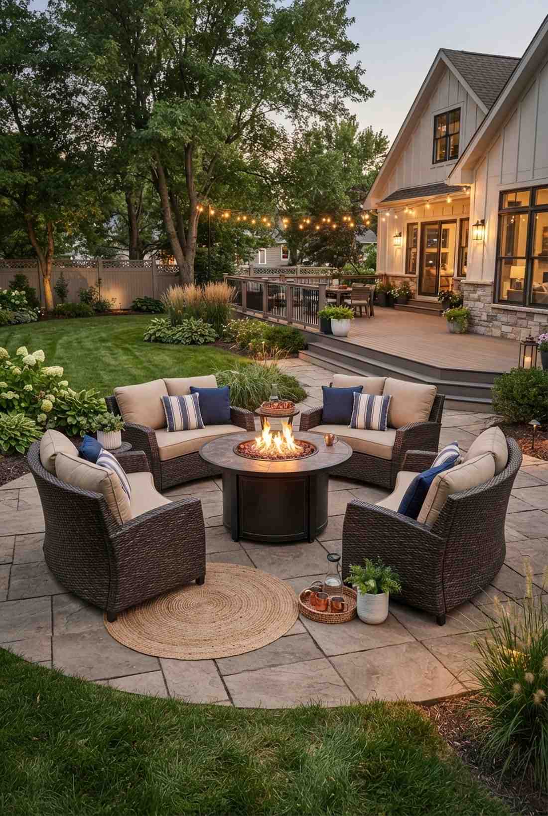 fire pit seating sets