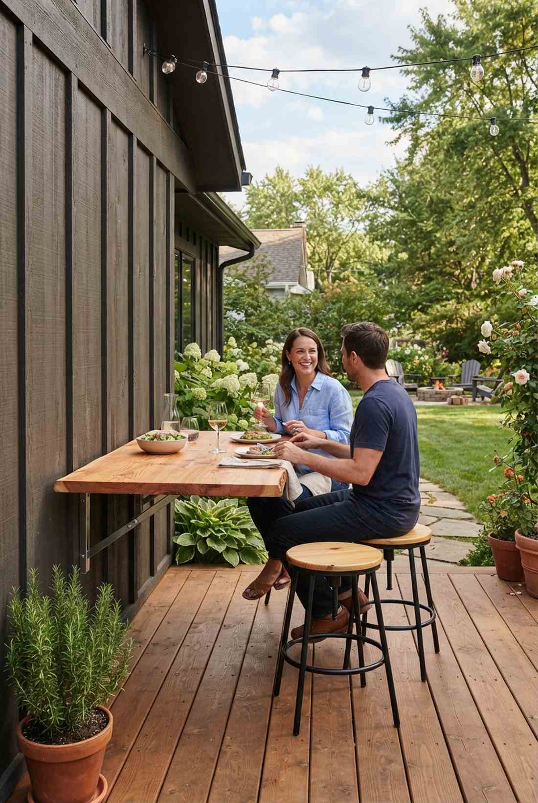 fold down dining ledges