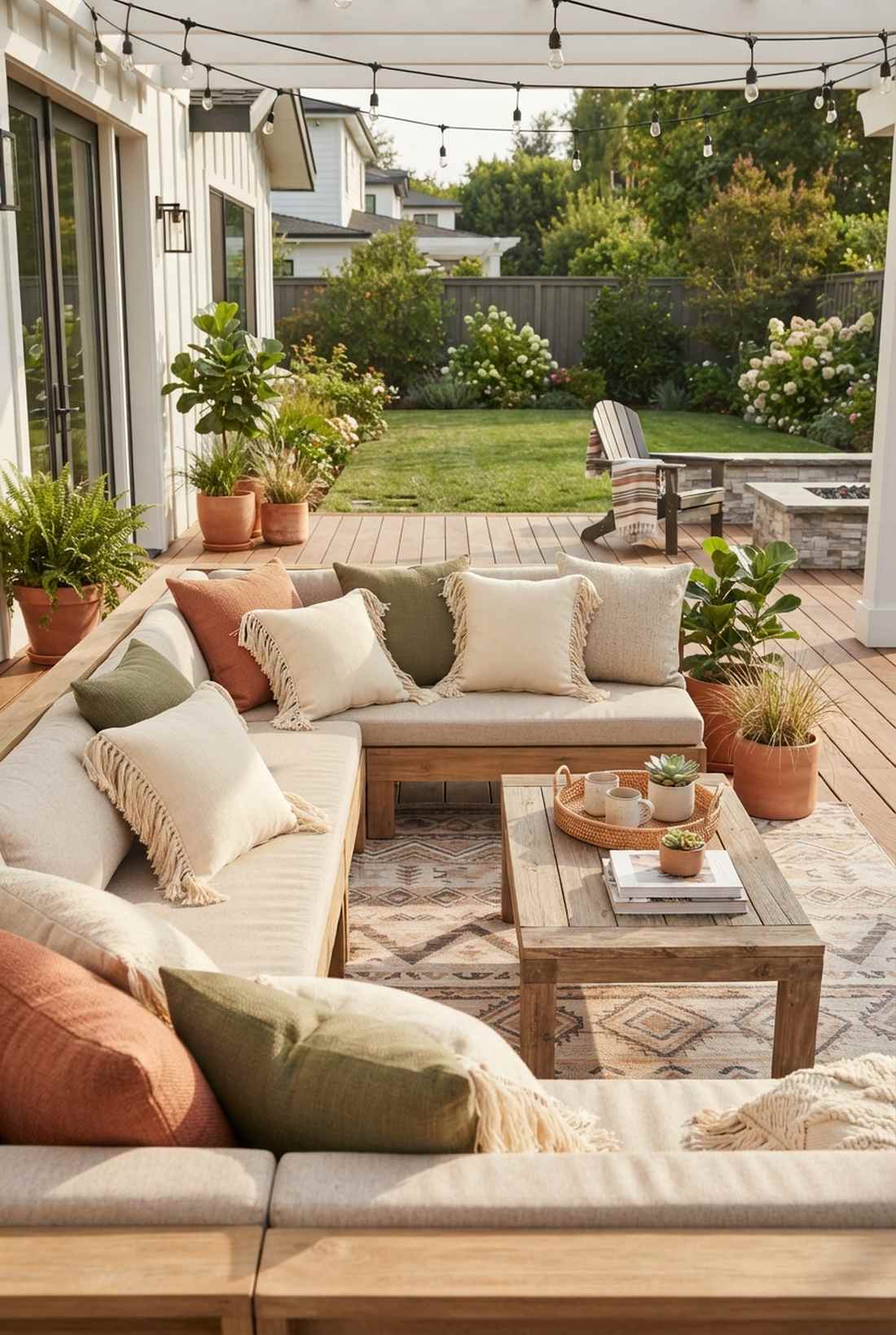 fringe accented throw pillows