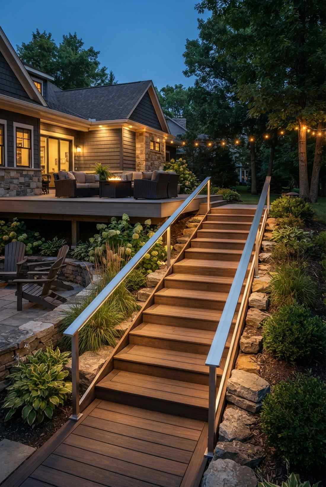 handrail integrated lighting