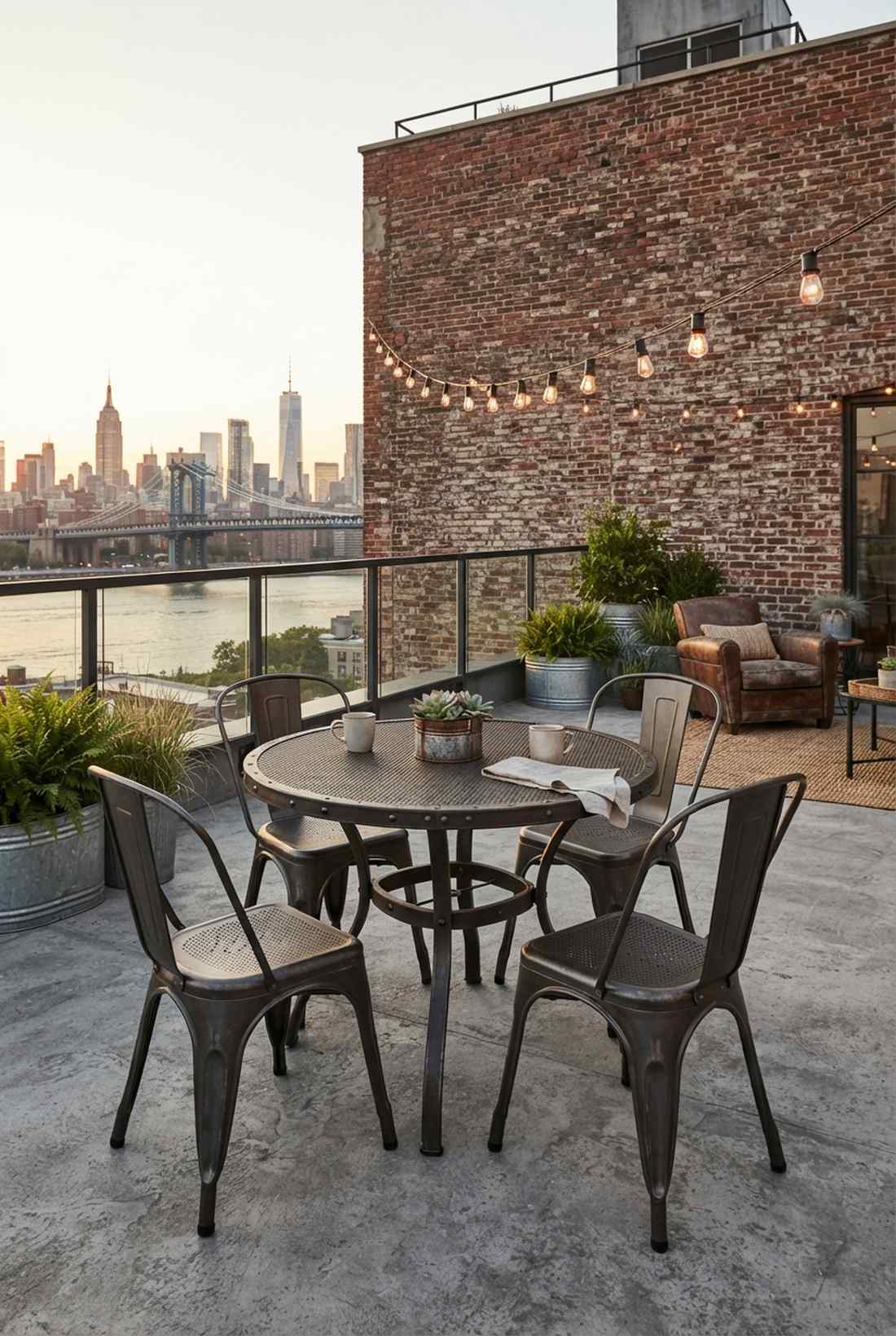 industrial metal bistro collection