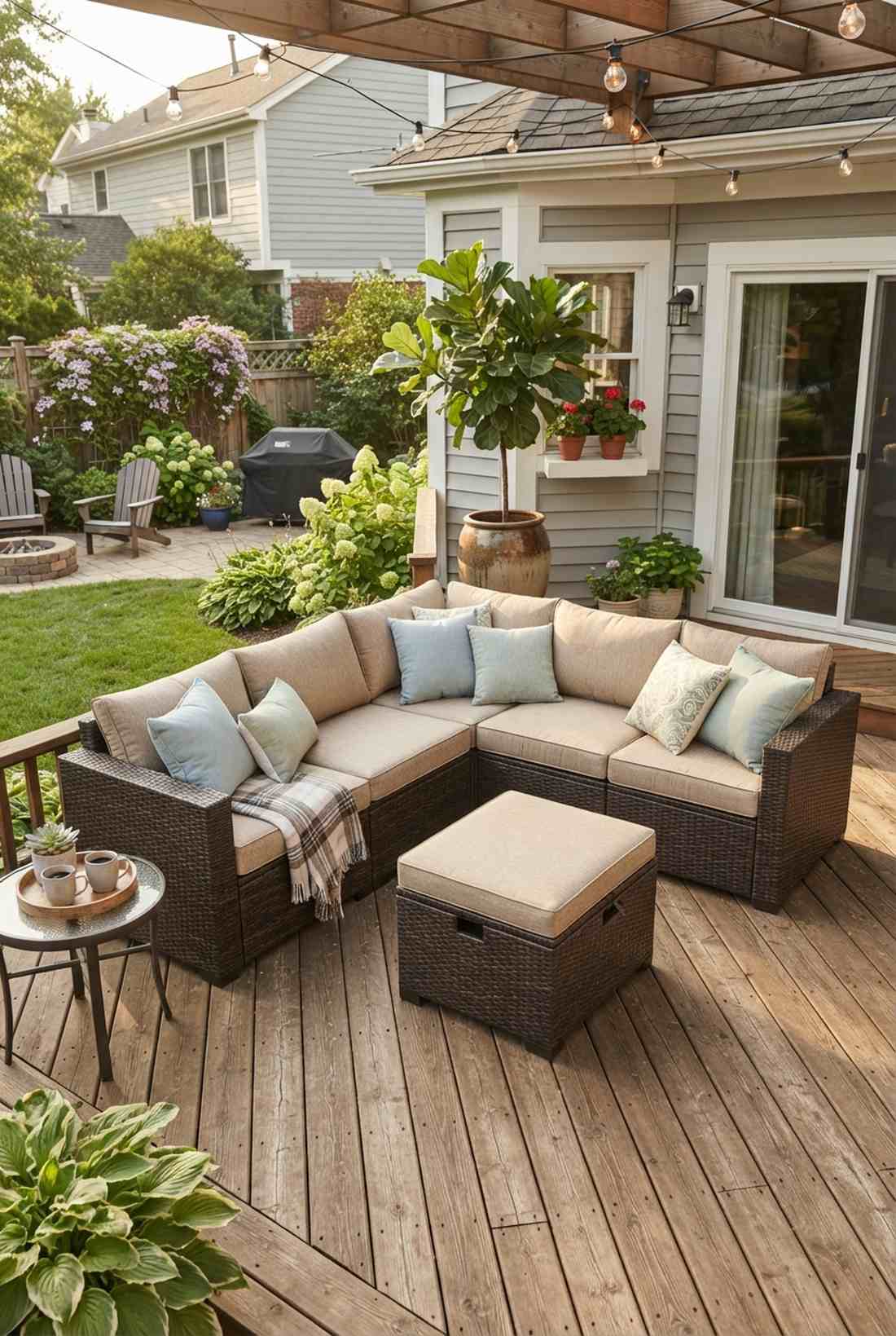l shaped sectional with ottoman