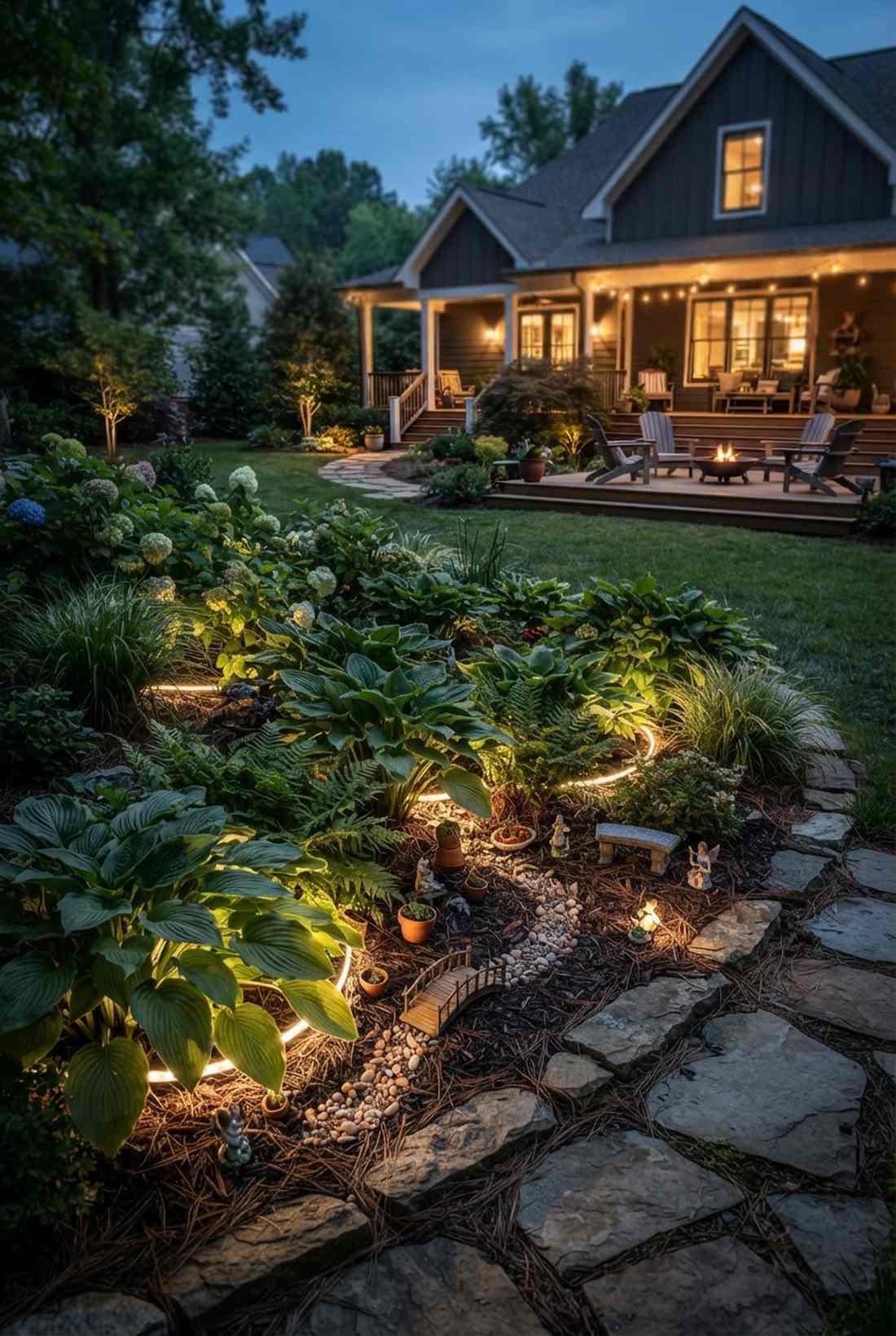 low branch understory lighting