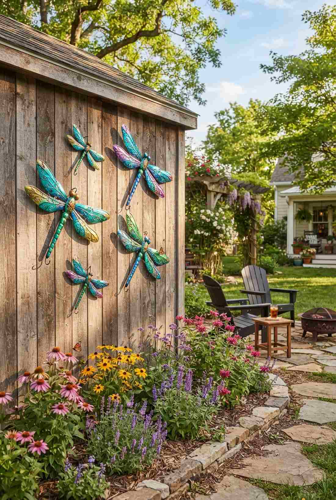 metal dragonfly wall sculpture