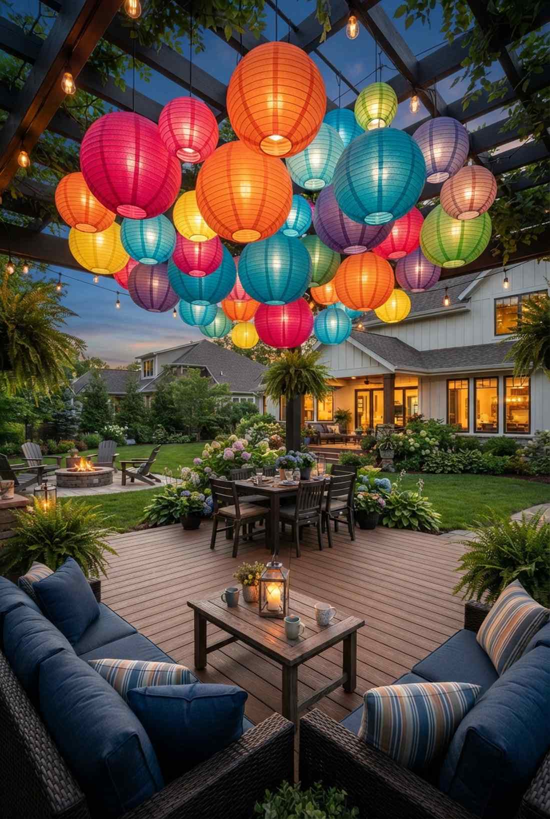 paper lantern clusters