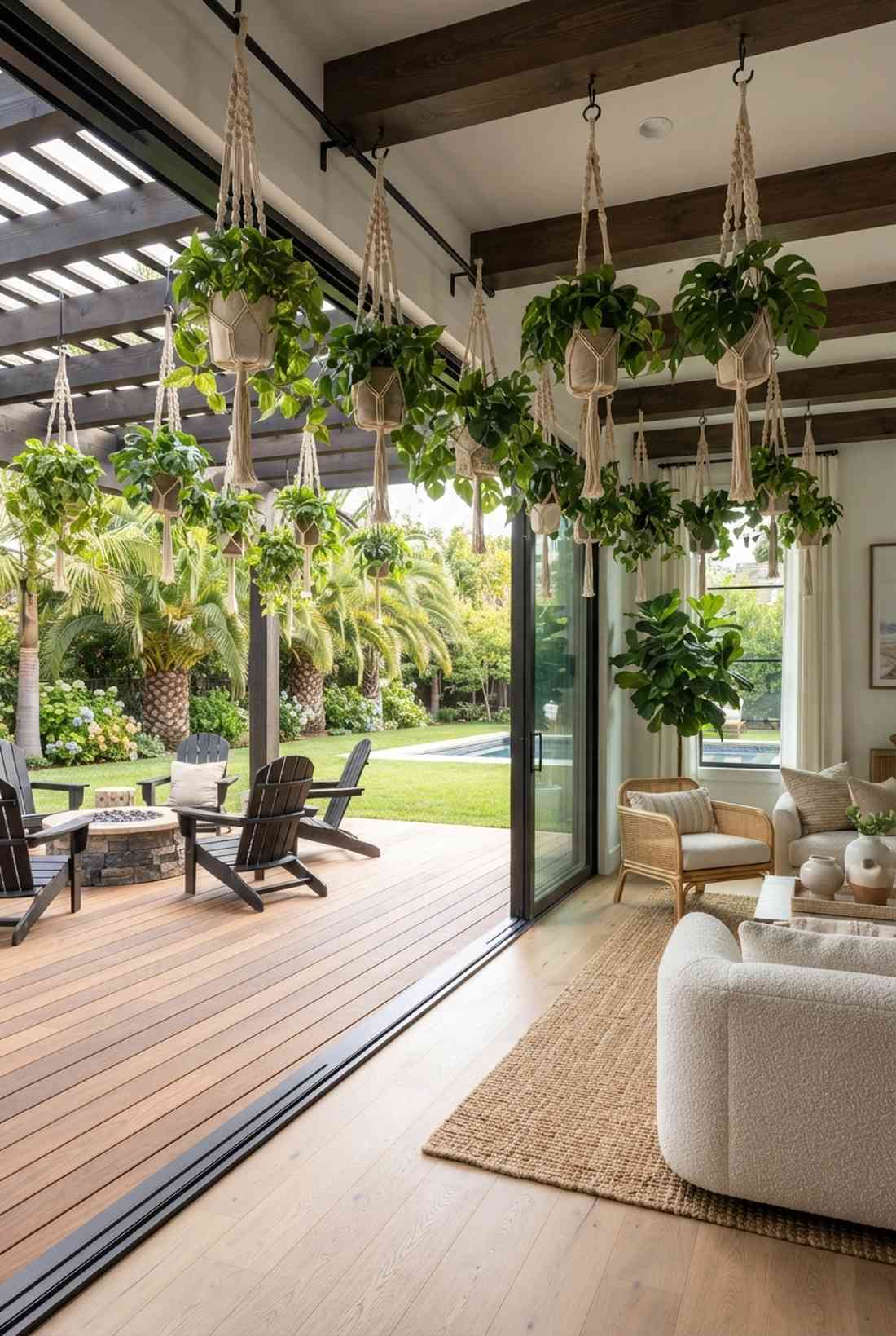 pergola to ceiling continuation