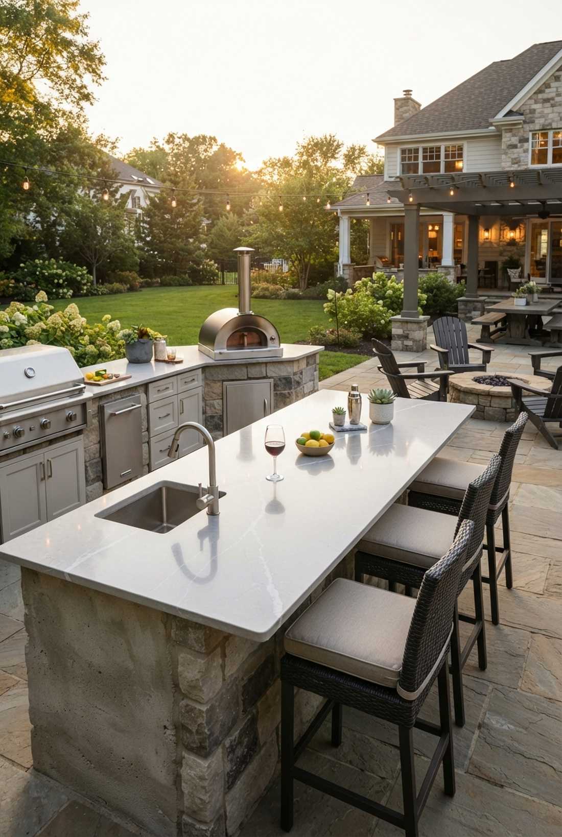quartz composite bar top