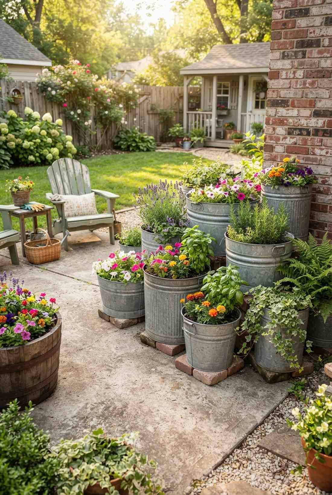 repurposed storage container gardens