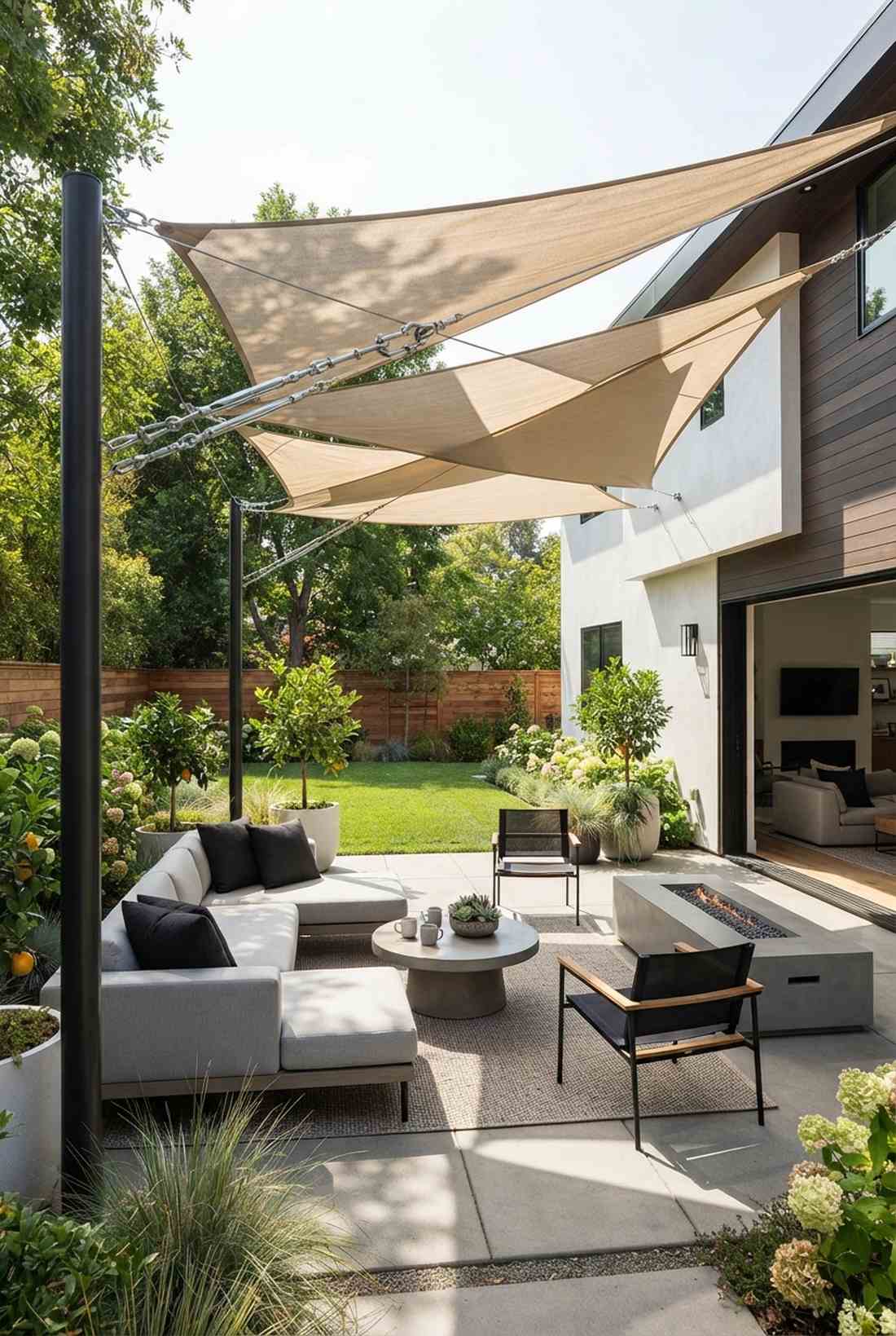 shade sail canopy system