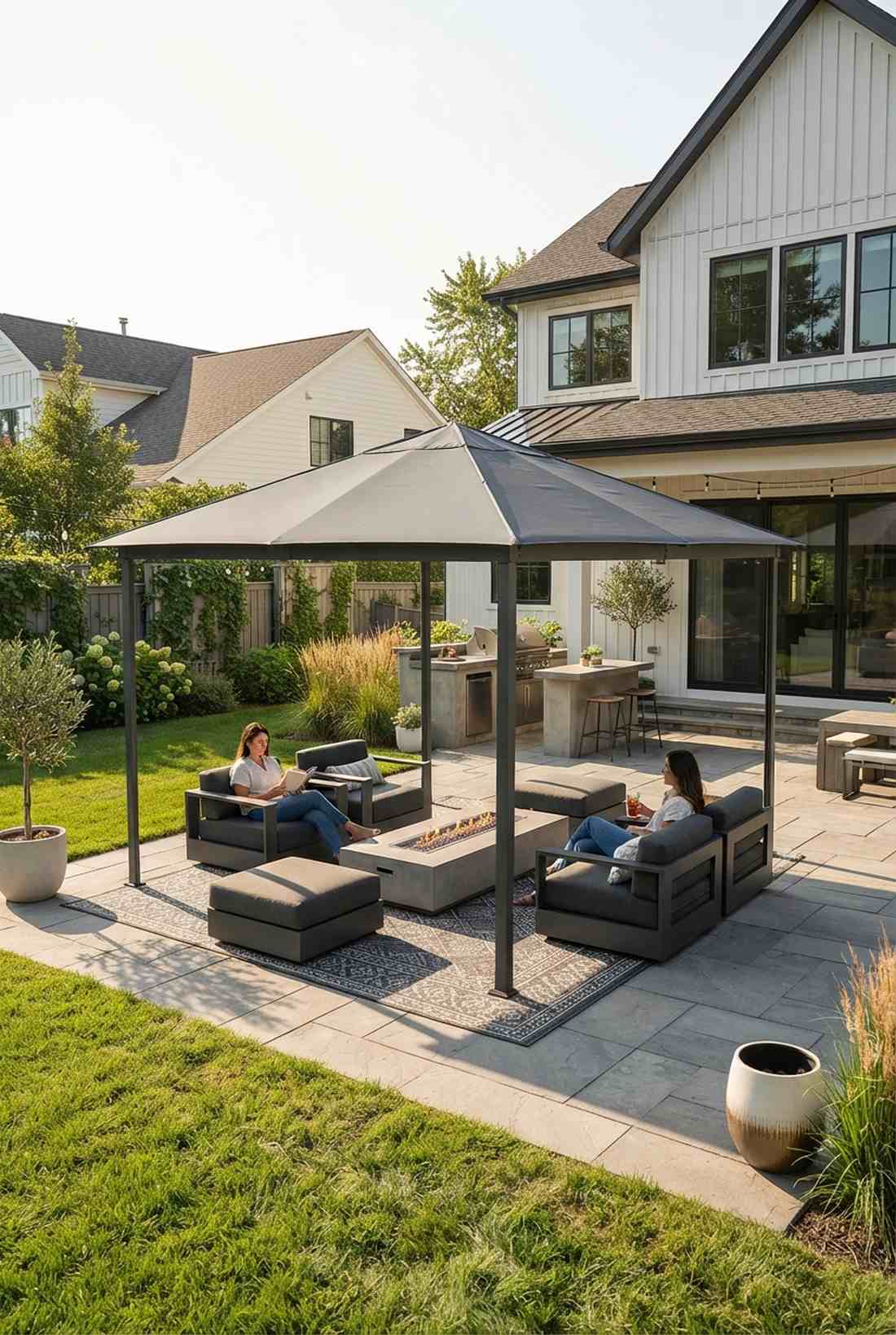 square shade structure