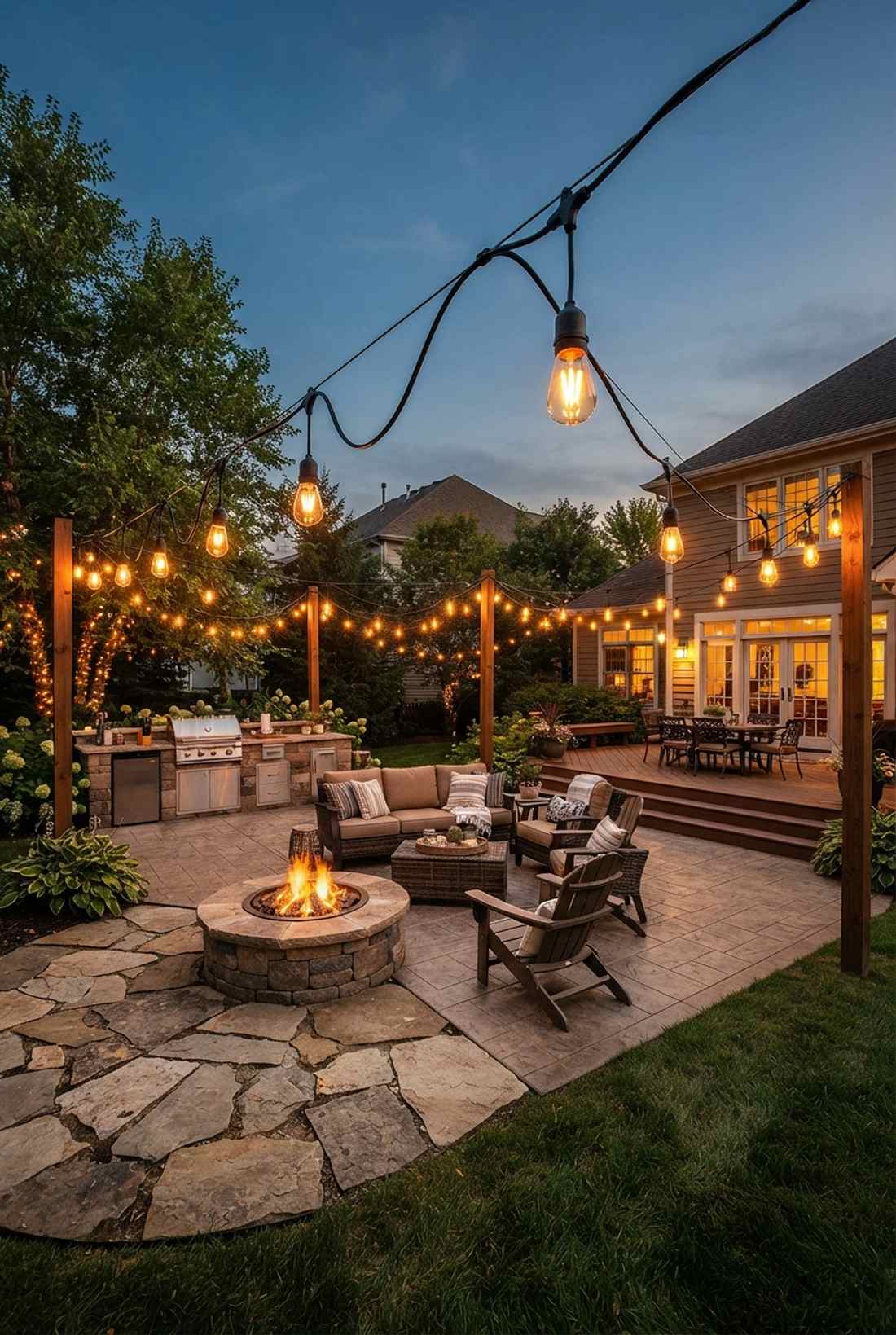 string lights with edison bulbs