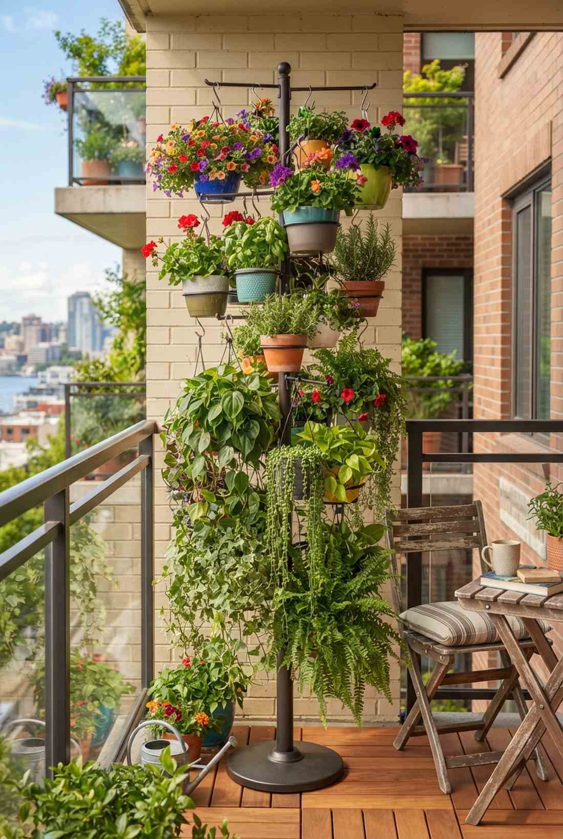 tiered cascade stand