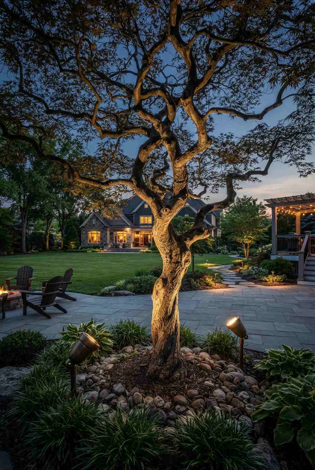 uplighting specimen trees