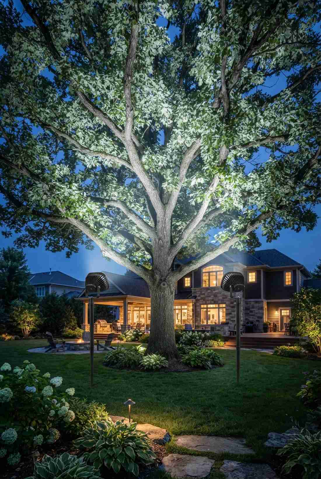 wide flood canopy lights