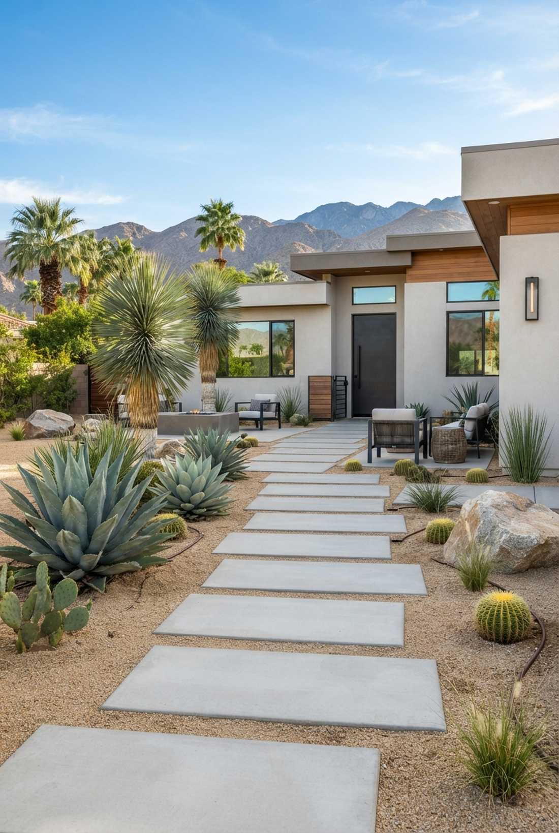 xeriscaping desert modern