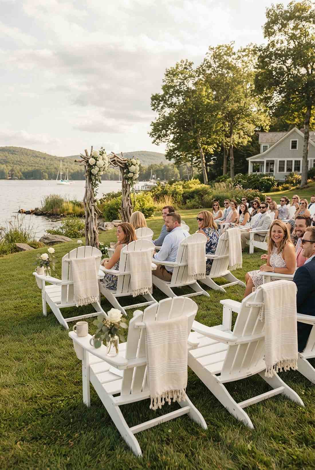 adirondack chairs for casual ceremonies