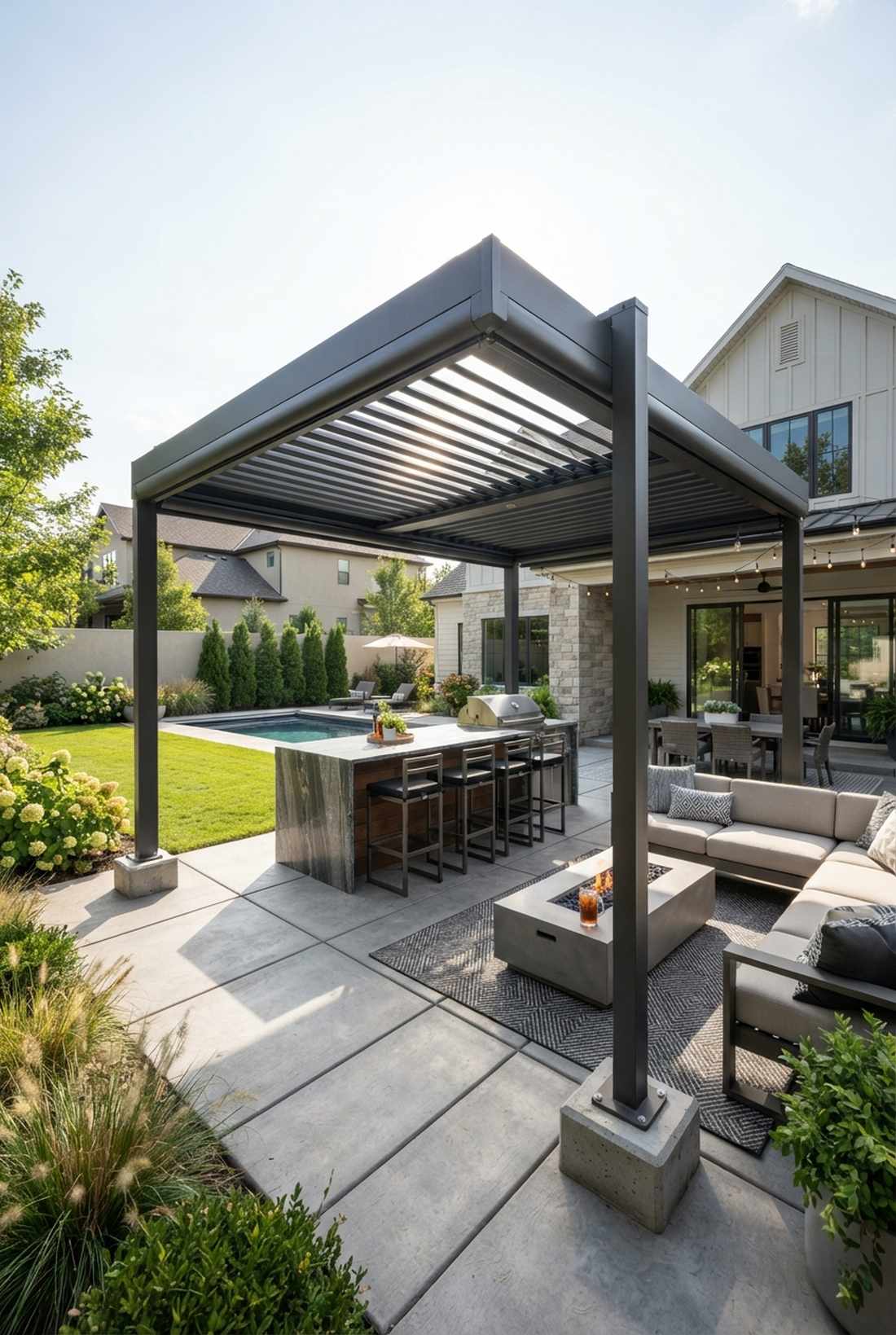adjustable louvered roofs