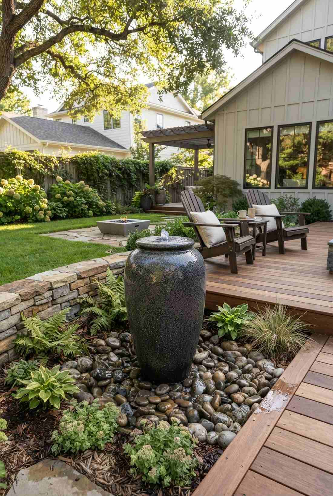 bubbling urn fountains