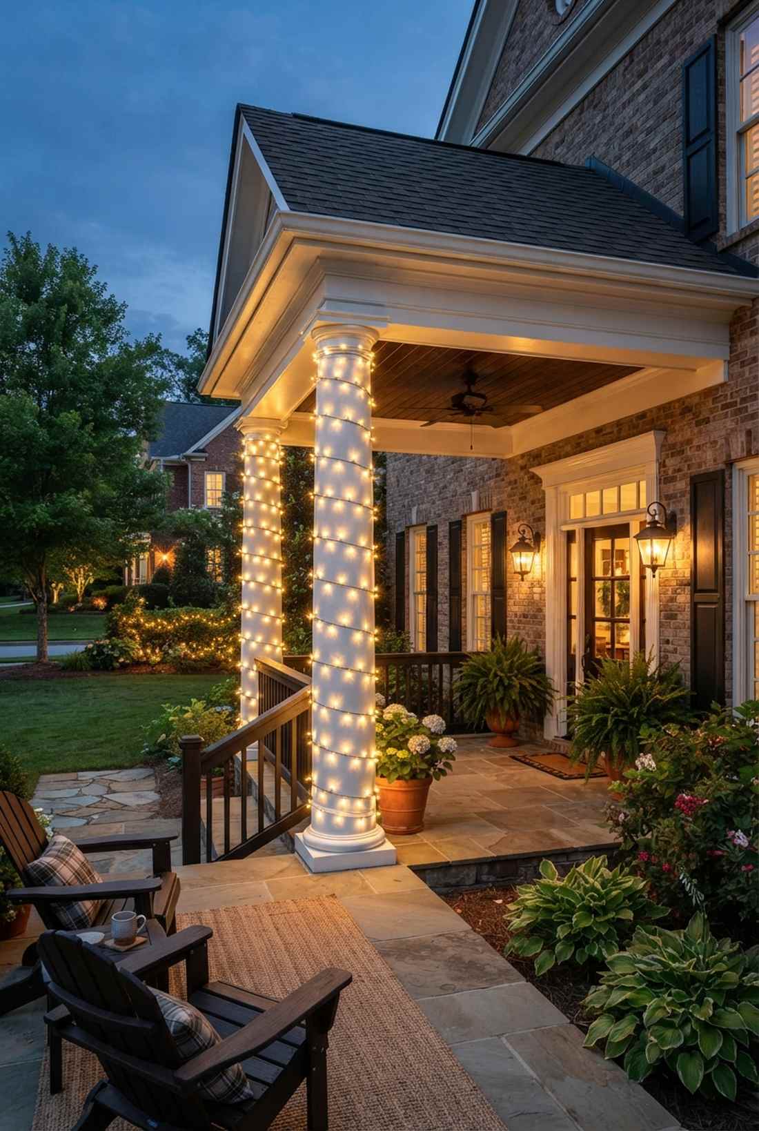 column wrapped pillars