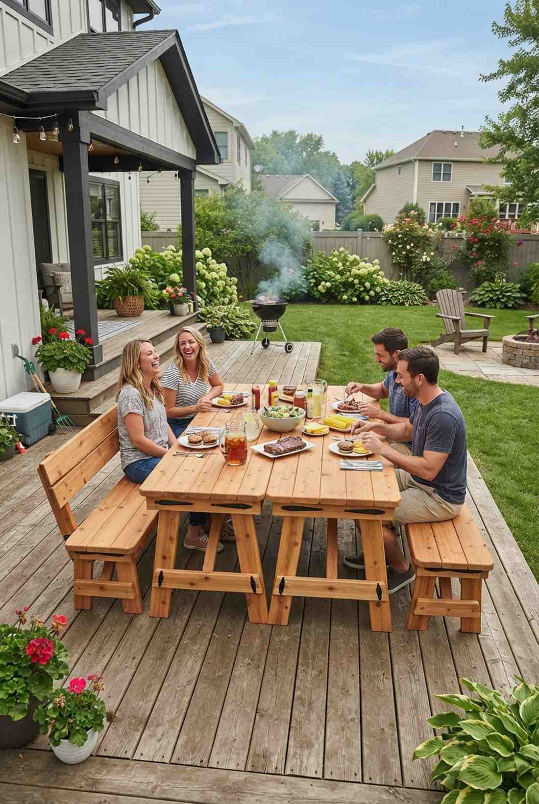 convertible bench to picnic table