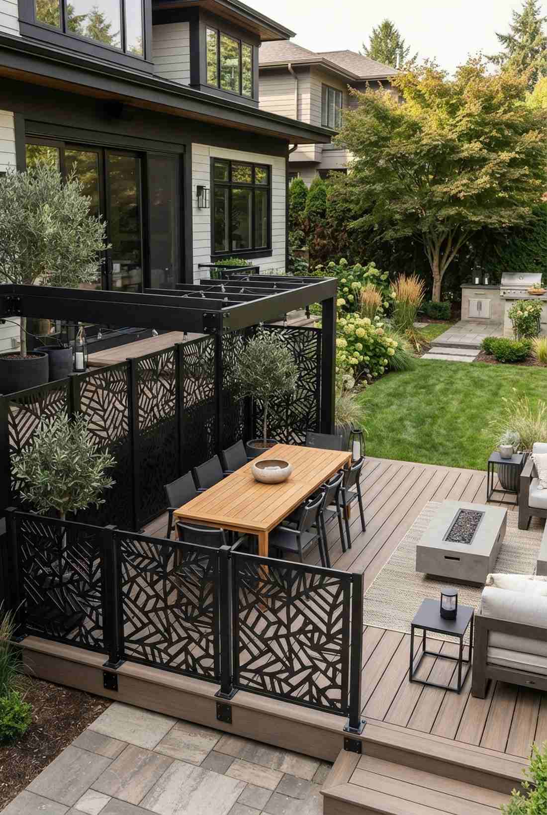 decorative metal privacy screens