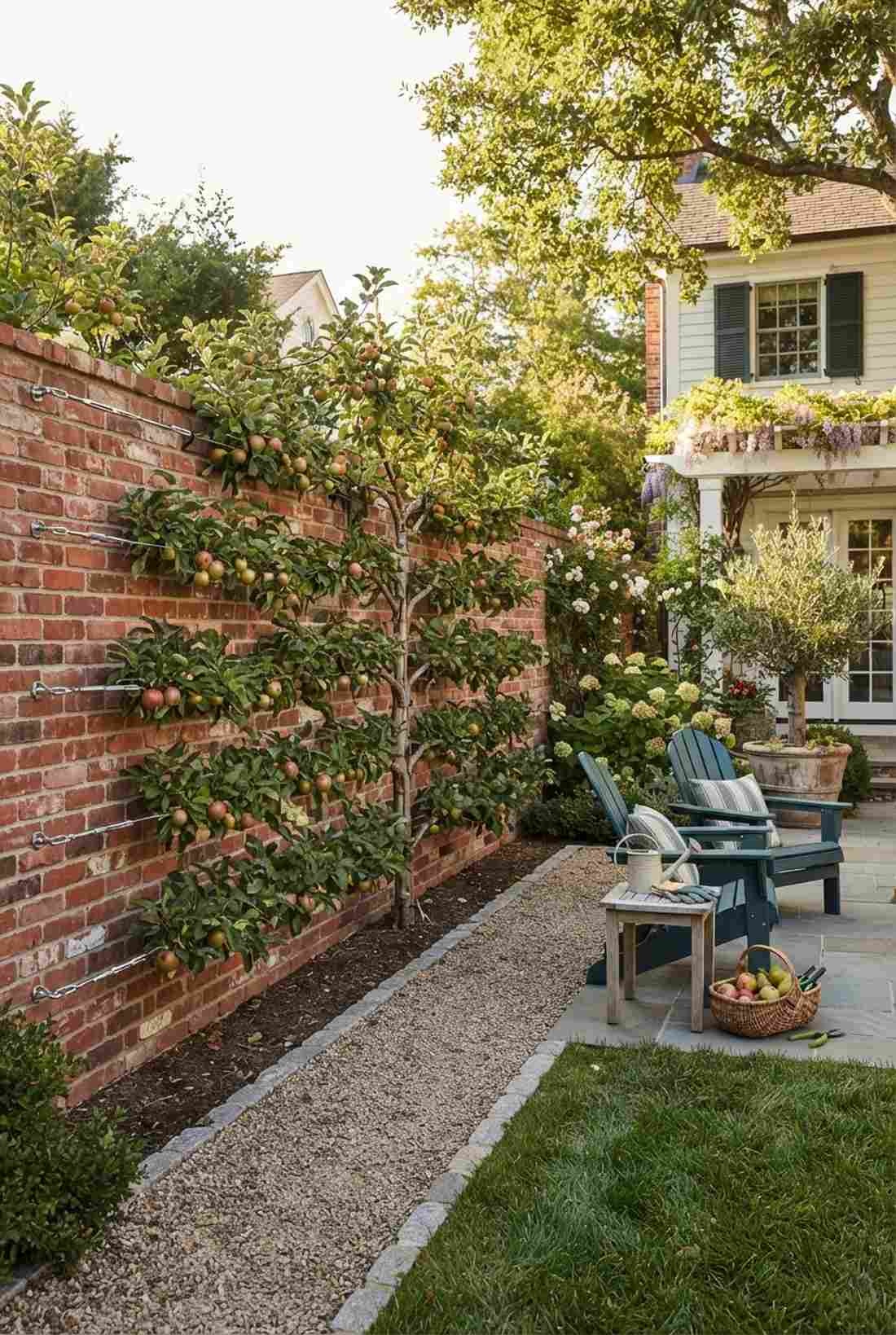 espalier fruit wall